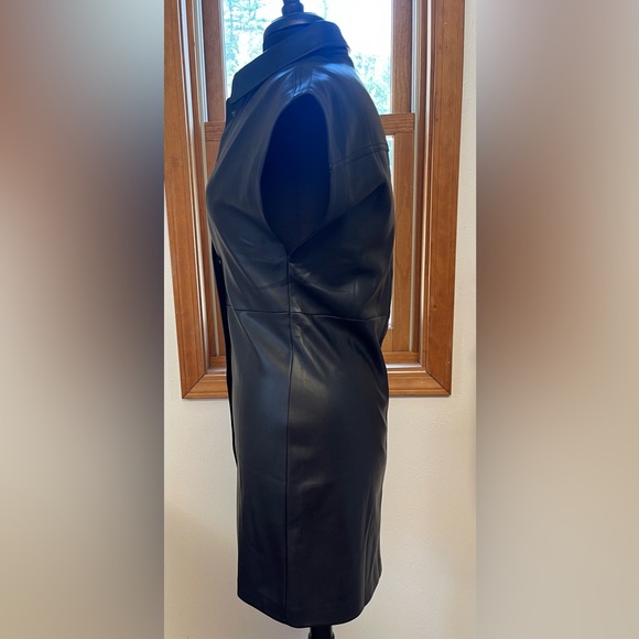 NWOT Zara Faux Leather Dress - Picture 3 of 5